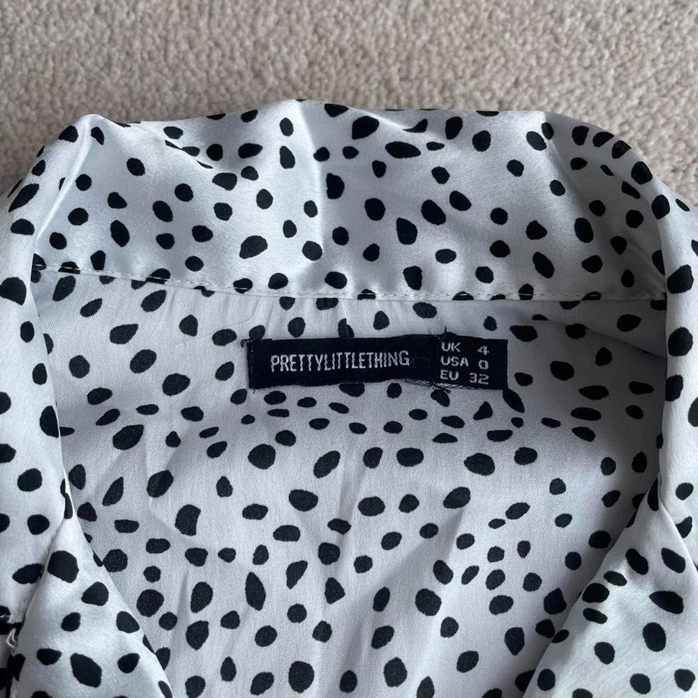 PrettyLittleThing Womens White and Black Pajamas - Picture 4 of 7